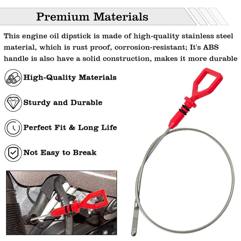 FBLOWMOD 15650RCAA02 Engine Oil Dipstick Indicator, Compatible with Honda Accord Crosstour Odyssey Pilot Ridgeline Acura RDX MDX RL TL TSX ZDX Engine Oil Fluid Level Dip Stick Replace 917387 - Image 3